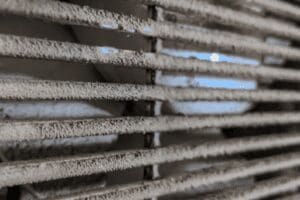 An air vent in need of cleaning